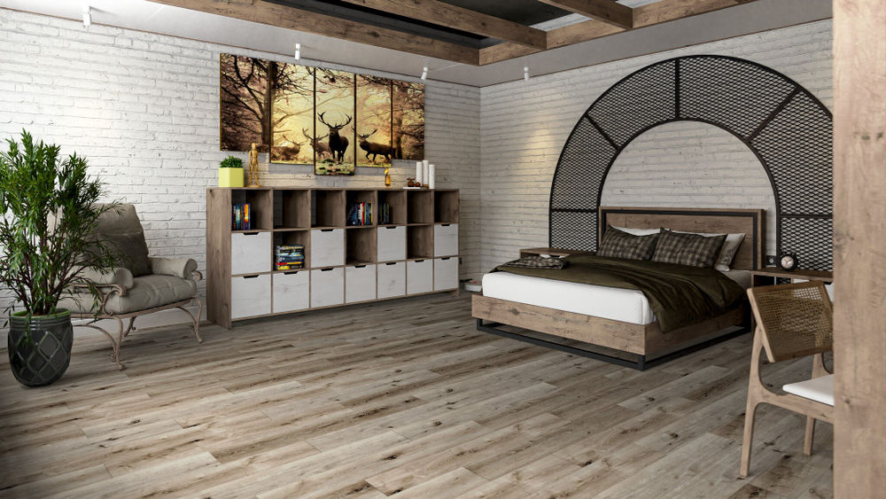 LVT-плитка Damy Floor 1508-1-LVT Дуб Лофт