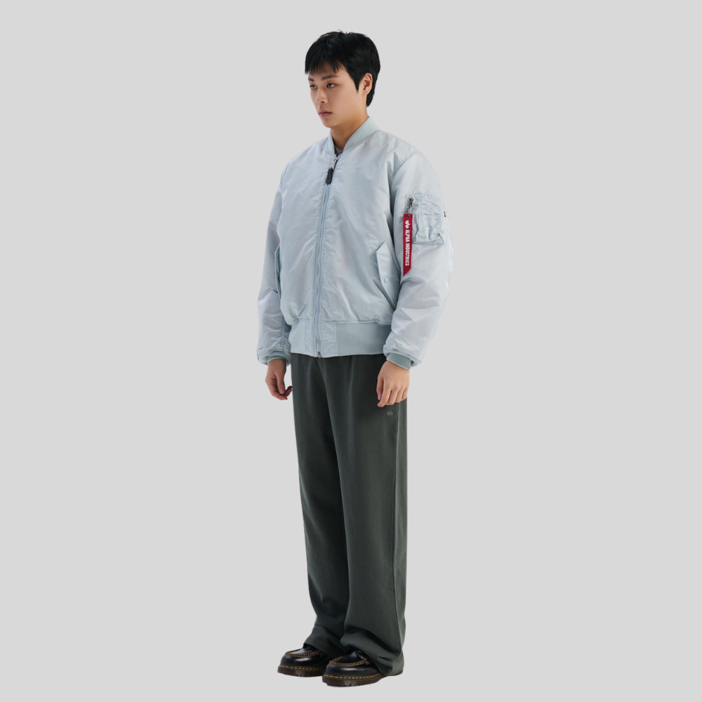 Бомбер Alpha Industries MA-1 Mist (Серо-голубой)