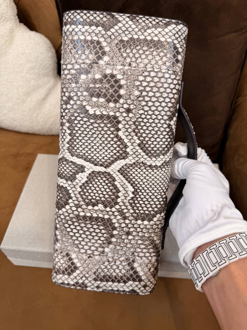 Клатч-Сумка Bottega Veneta Andiamo из кожи Питона
