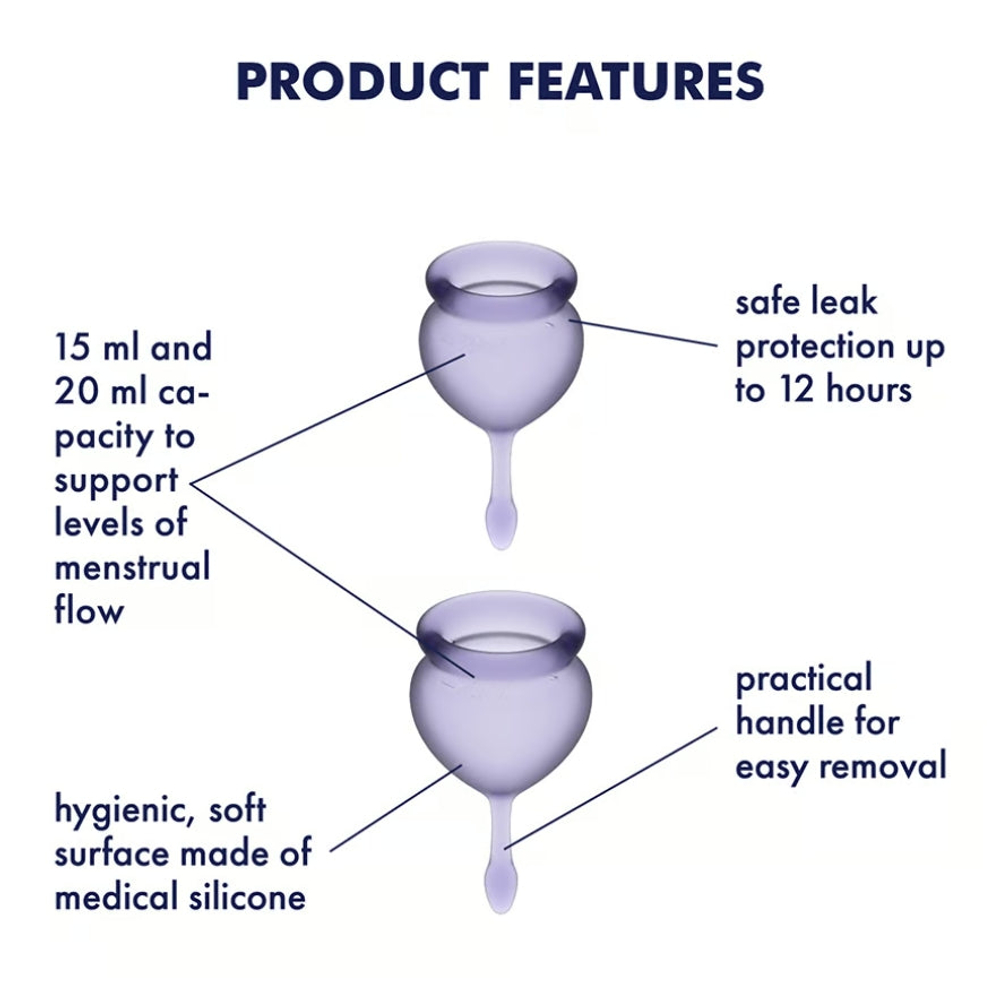 Satisfyer Feel good Menstrual Cup Набор менструальных чаш