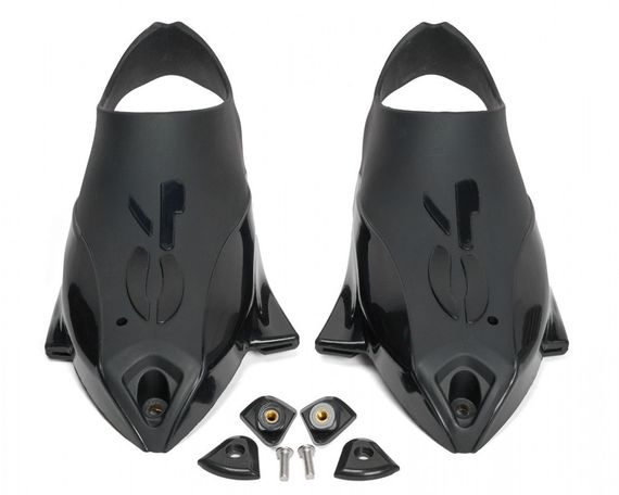 Ласты C4 Carbon Sportech Rubber FBG стеклопластик белый