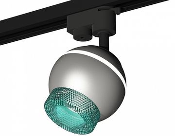 Комплект трекового светильника XT1103041 SSL/BL серебро песок/голубой MR16 GU5.3 LED 3W 4200K (A2521, C1103, N7194) Ambrella