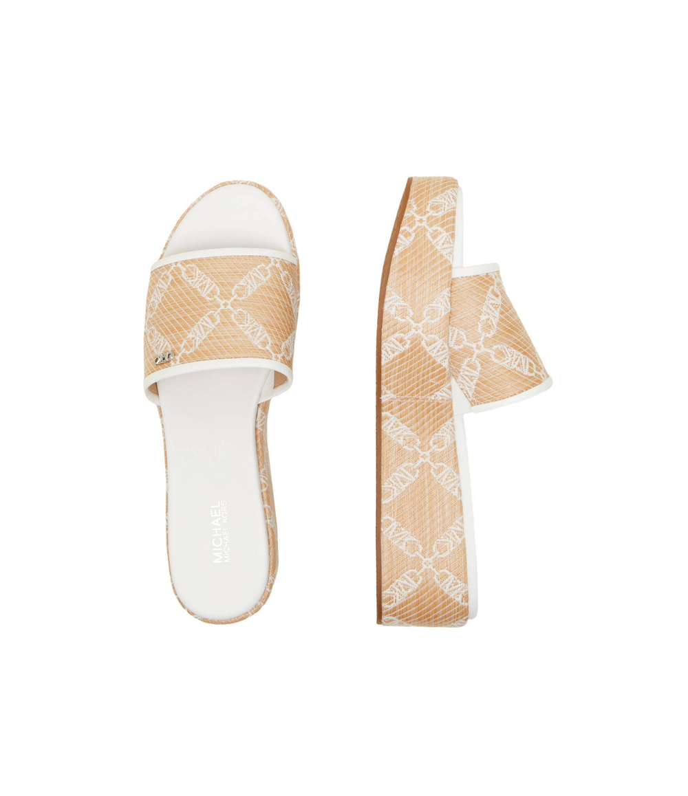 Шлепанцы EMBER WEDGE Michael Kors - бежевый(40S4EBFS2Y)
