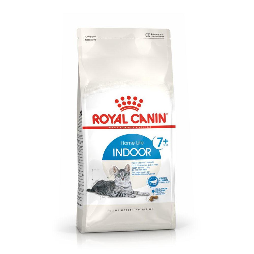 Royal Canin Indoor 7+ Индор Корм сухой сбалансированный для стареющих кошек в возрасте от 7 до 12 лет живущих в помещении 3,5кг