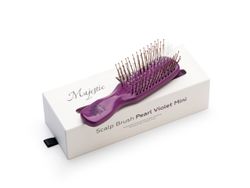Расческа Majestic Scalp Brush фиолетовый жемчуг (дорожная версия)