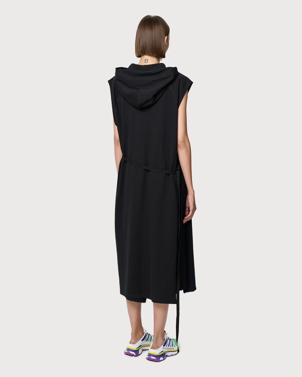 MM6 MAISON MARGIELA ТОП БЕЗ РУКАВОВ ЖЕНСКИЙ С КАПЮШОНОМ