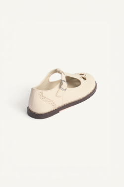 ZARA КОЖАНЫЕ ТУФЛИ - LIMITED EDITION, ЭКРЮ/БЕЛЫЙ