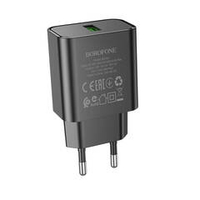 Сетевая зарядка с поддержкой быстрой зарядки QC3.0 3А BOROFONE 
