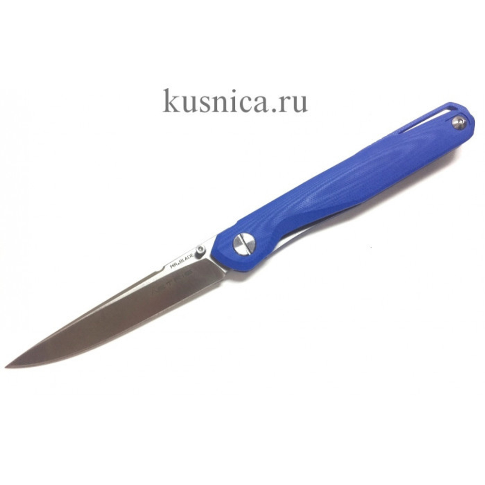 Нож Astris, D2, G10 blue, limited edition Mr.Blade (Ленинград - Сергей Шнуров)