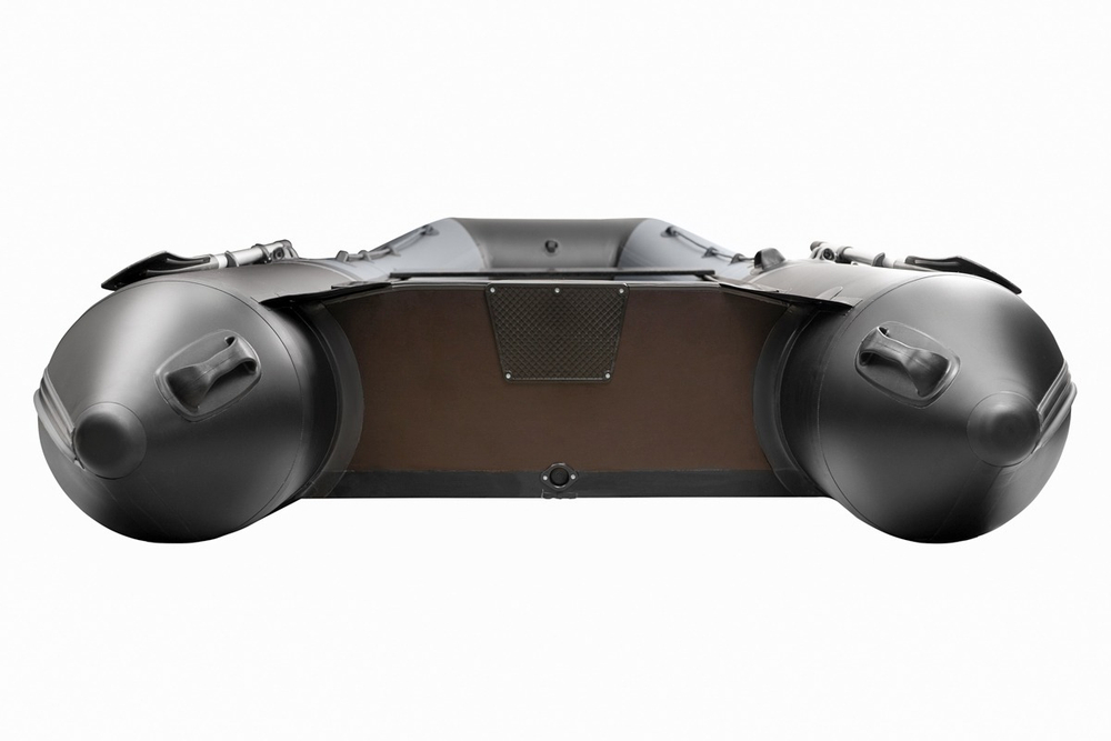 YACHTMAN-360 СК (Яхтман) серый-черный (лодка ПВХ под мотор с усилением)