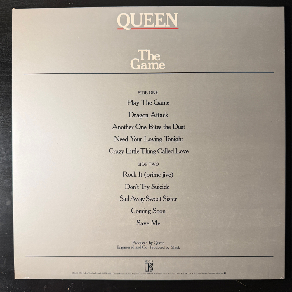 Queen ‎– The Game (США 1980г.)