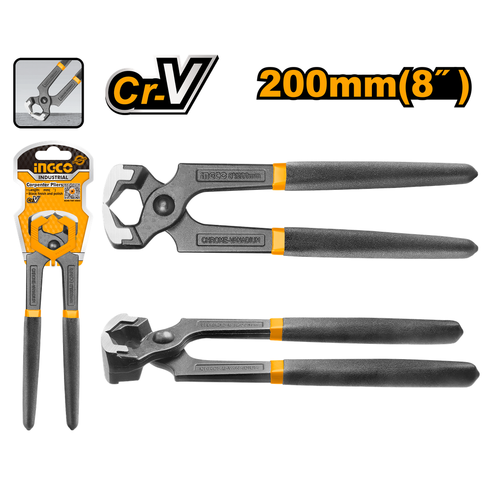 Кусачки торцевые INGCO HCPP02200 INDUSTRIAL 200 мм Кусачки торцевые INGCO HCPP02200 INDUSTRIAL 200 мм