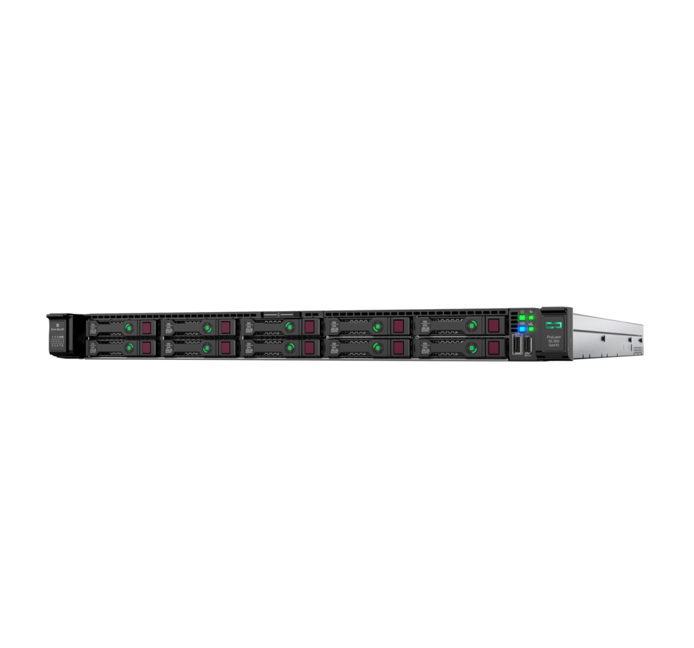 Стоечный сервер - HP Enterprise ProLiant DL360  Gen10, 1U, 8x 2.5“, 1x Xeon[6250] 8 Cores, 32Gb, P24744-B21