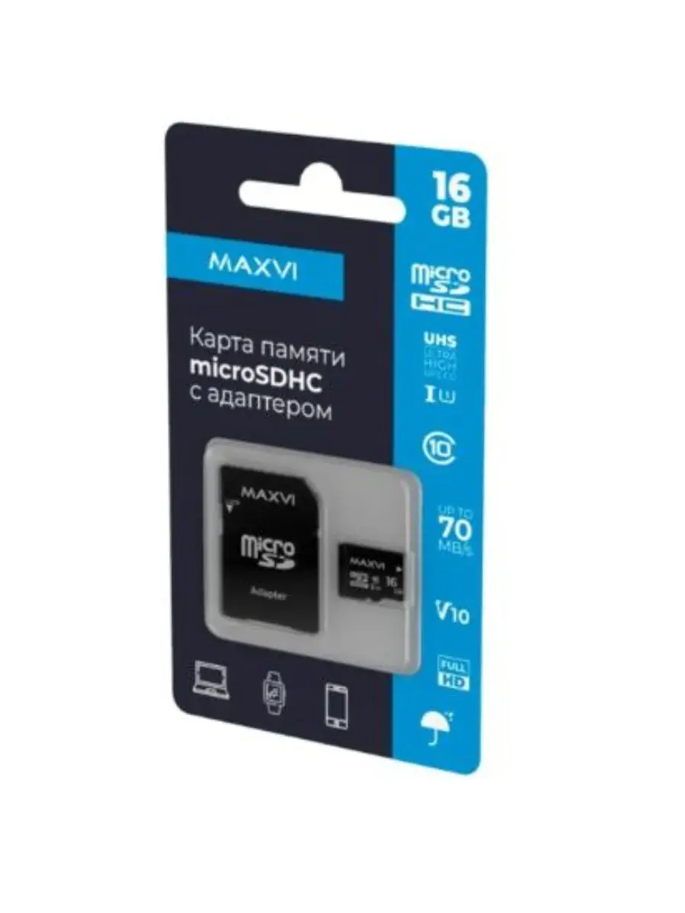 Карта памяти V10 4478 microSDHC 16 ГБ