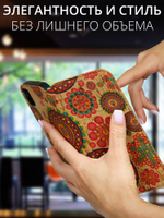 Дизайнерский чехол-книжка для XIAOMI REDMI NOTE 10/ 10S/ POCO M5s с отделом для наличных, 3 слотами для карт и подставкой