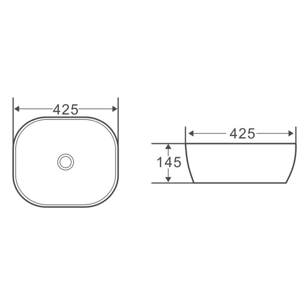 Раковина-чаша BelBagno 43 BB1301 Белая
