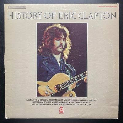 Eric Clapton ‎– History Of Eric Clapton 2LP (США 1972г.)