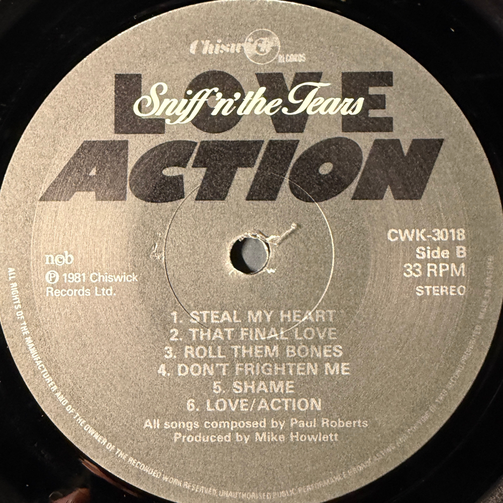 Sniff 'n' the Tears – Love / Action (Скандинавия 1981г.)Т