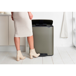 Мусорный бак Bo Pedal Bin 2x30л Brabantia Платиновый