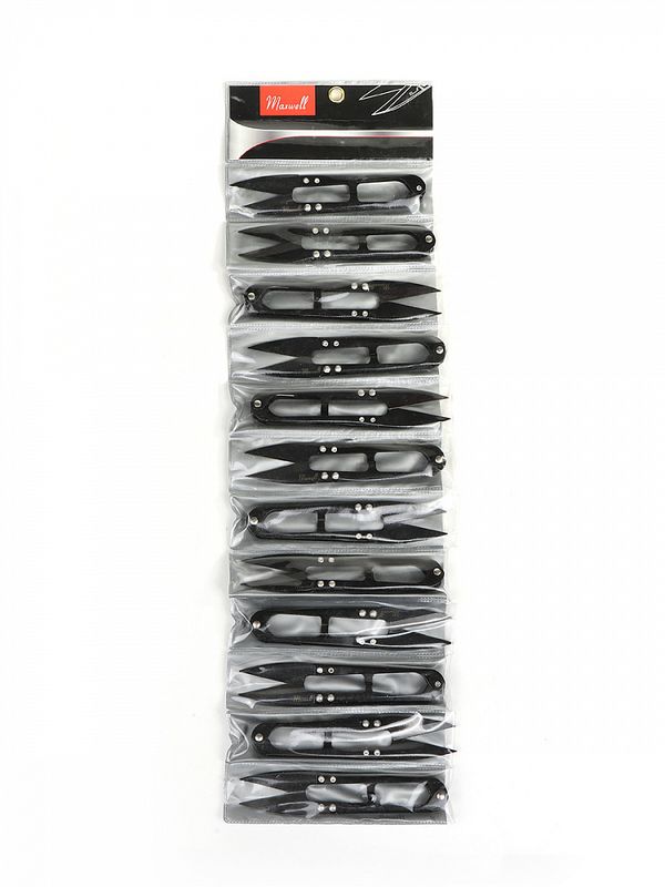 Ножницы снипперы для обрезки нитей 12.5 см S112 Maxwell Black premium, 1 шт