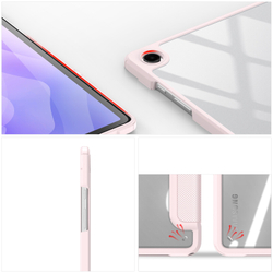 Чехол книжка розового цвета для планшета Samsung Galaxy Tab A9 Plus и Tab 11 Plus, серия Toby Series от Dux Ducis