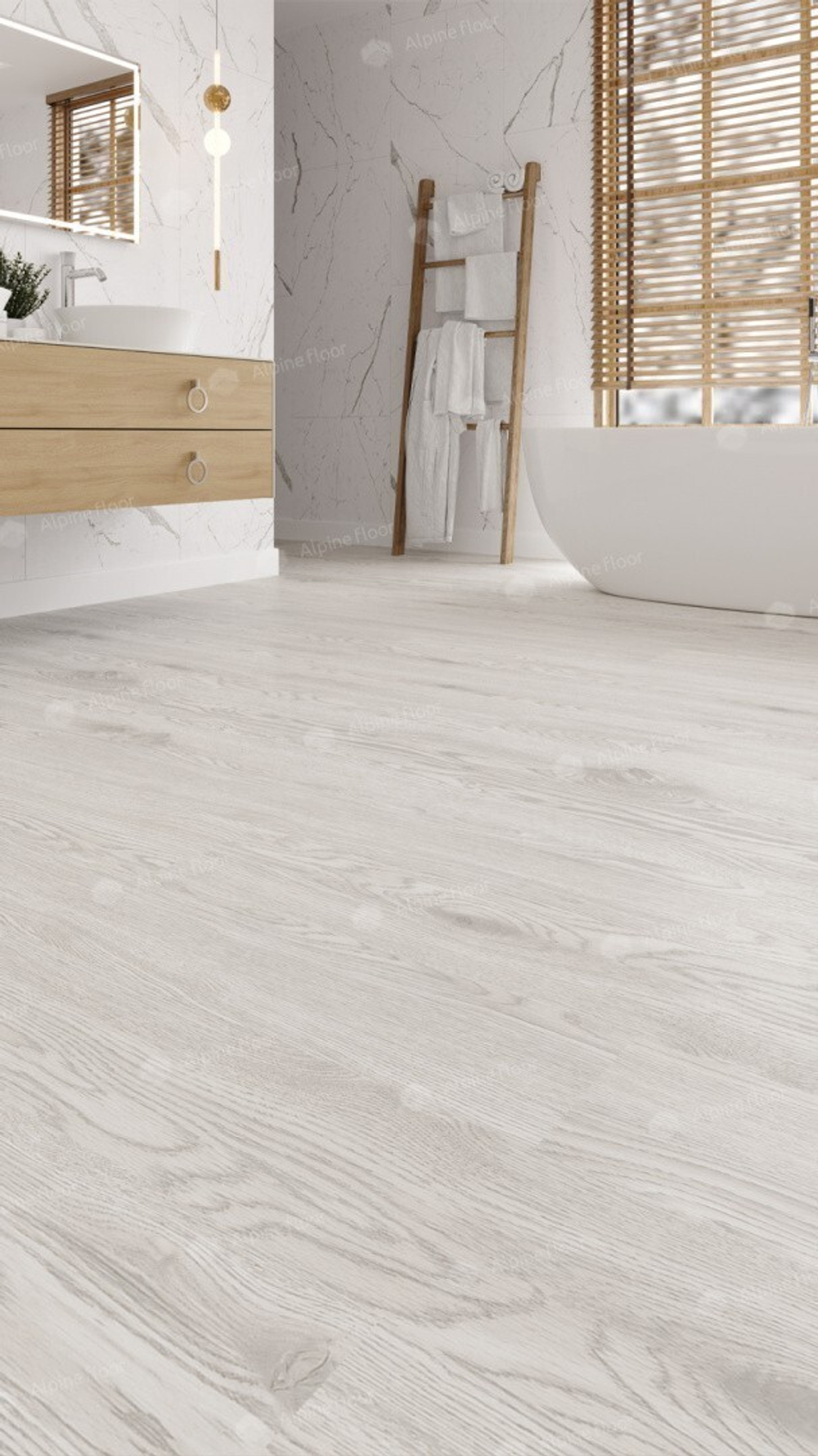 Кварцвиниловая плитка Alpine floor ULTRA ECO - Дуб Арктик ЕСО 5-1 - Магазин напольных покрытий в Екатеринбурге. MAXI ПОЛ.