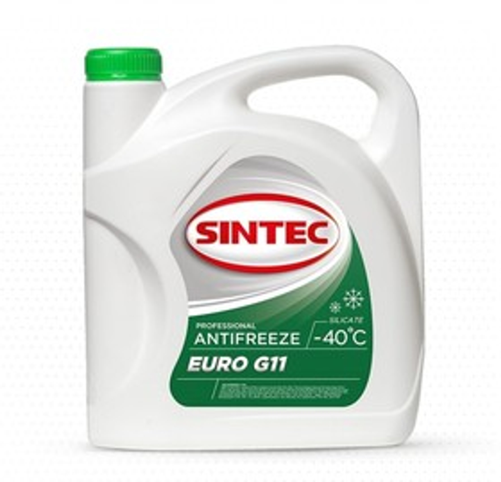 Антифриз Sintec EURO S11 G11 готовый -40 зеленый 10 кг 990571