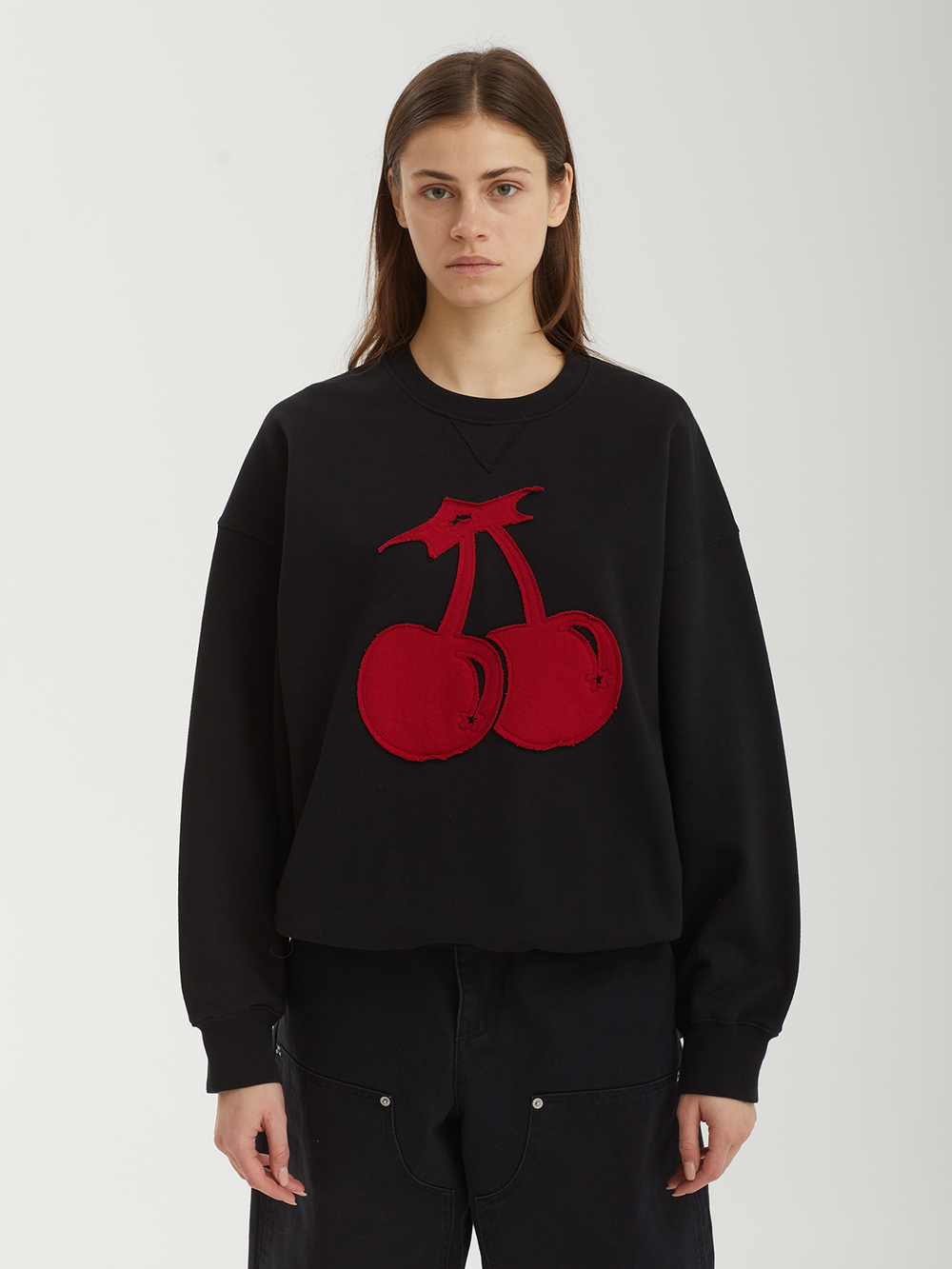 Женская Толстовка Rockstar Cherry Applique