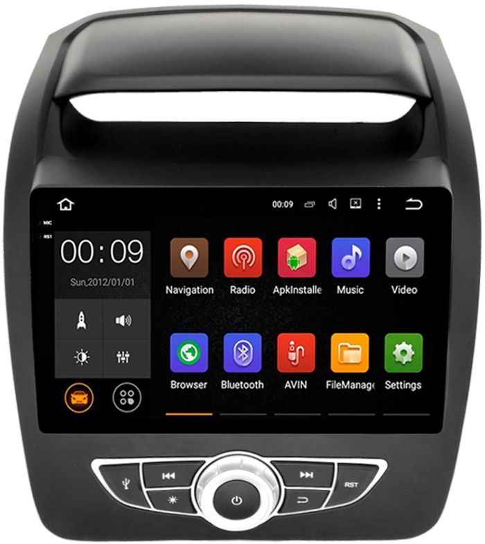 Магнитола для KIA Sorento 2012-2016 (климат на большом экране ГУ) - AIROC 2K RX-2331 Android 13, Быстрая, QLed+2K, CarPlay, SIM-слот