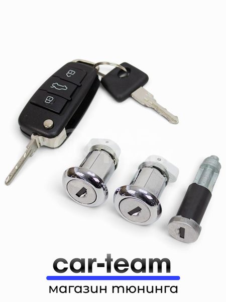 Замок зажигания ВАЗ 2110 с выкидным ключом в стиле AUDI и сигнализацией Smart Lock