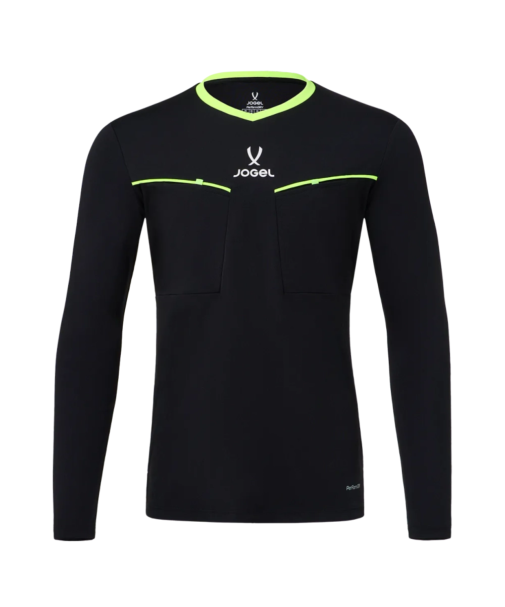 Лонгслив судейский JOGEL DIVISION PerFormDRY Referee LS Tee 2.0, черный