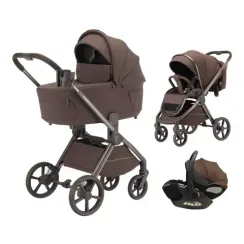 Коляска 3 в 1 Luxmom Aurum Dark Brown