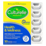Culturelle, пробиотики, Health & Wellness, для здоровья и хорошего самочувствия, 50 вегетарианских капсул
