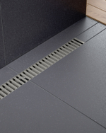 Душевой лоток Drain System 600 DS230106/18 Черное золото, с вставкой «Lines»