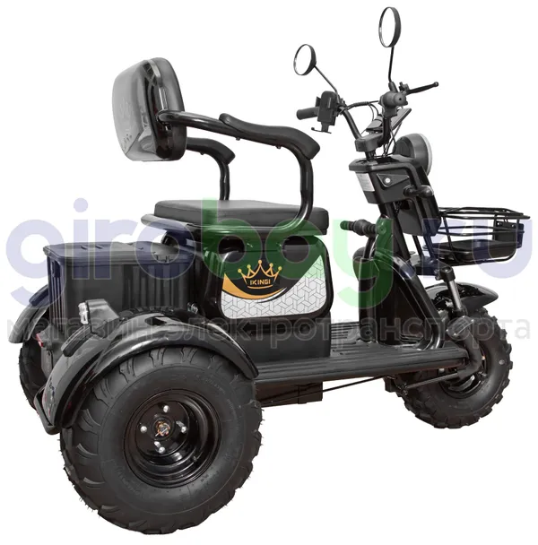 Электротрицикл IKINGI SIBTRIKE T3 Pro MAX 1000W (60V/30Ah) - Чёрный фото №13