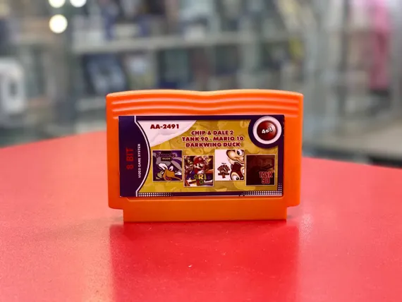 Картридж 8-Bit - 4в1 DARKWIN DUCK+CHIP &amp; DALE+TANK 90+MARIO 10