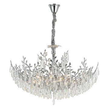Люстра хрустальная подвесная 12*Е14 CL310121 хром Ritz Citilux