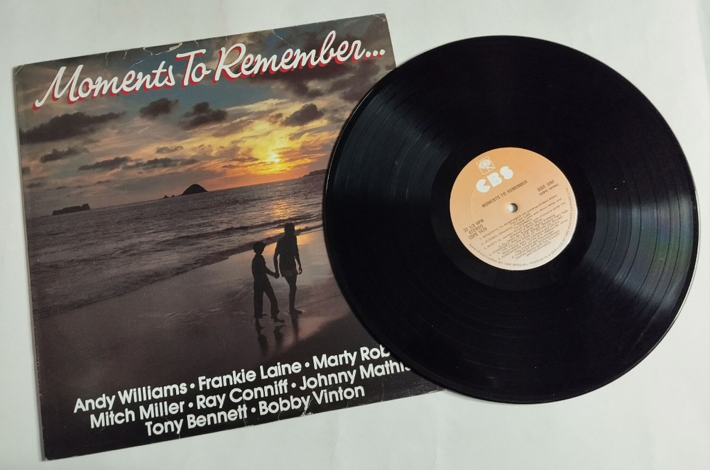 Винтажная виниловая пластинка LP Сборник Moments to Remember (Canada 1979) (Andy Williams, Doris Day, Tony Bennett)