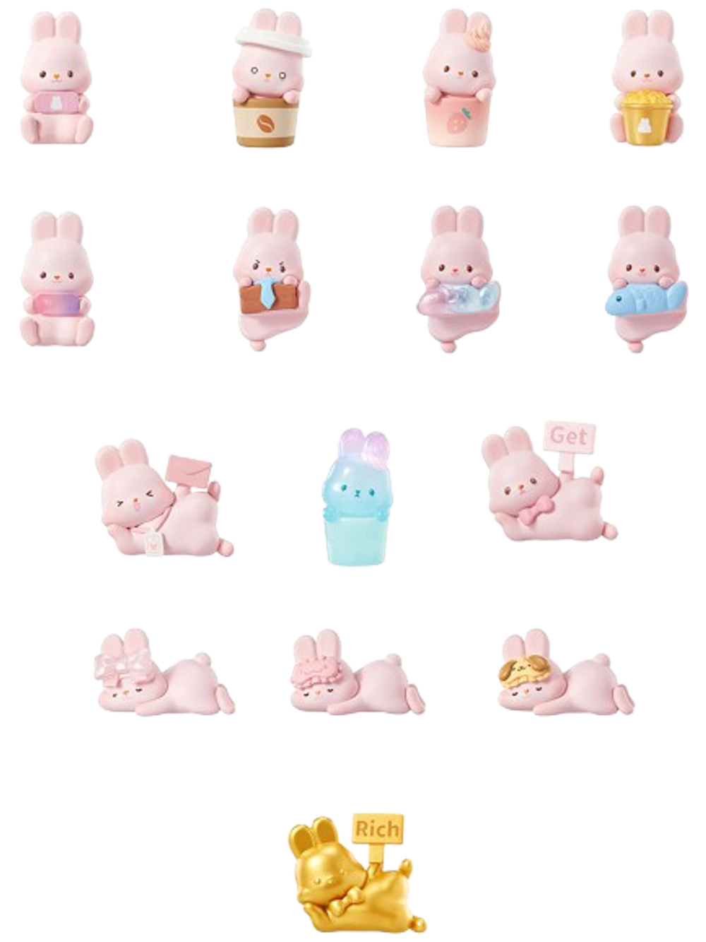 Рандомная Фигурка Blind Box MOMO BUNNY 24h Life Diary Series