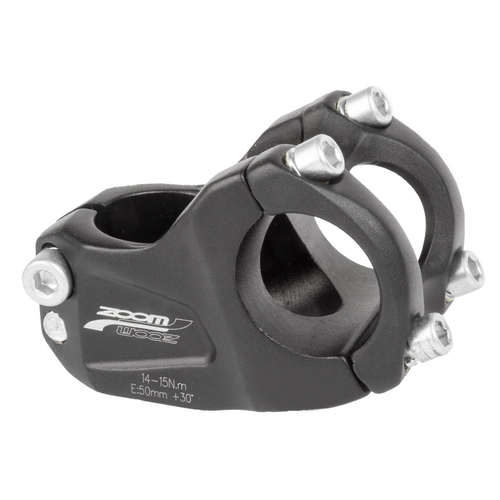 Вынос внешний 5-404209 DOWNHILL нерегул. 1 1/8" 50мм/+30` д/руля 31,8мм алюм. TDS-A4-408-8FOV(ISO-M) черный ZOOM