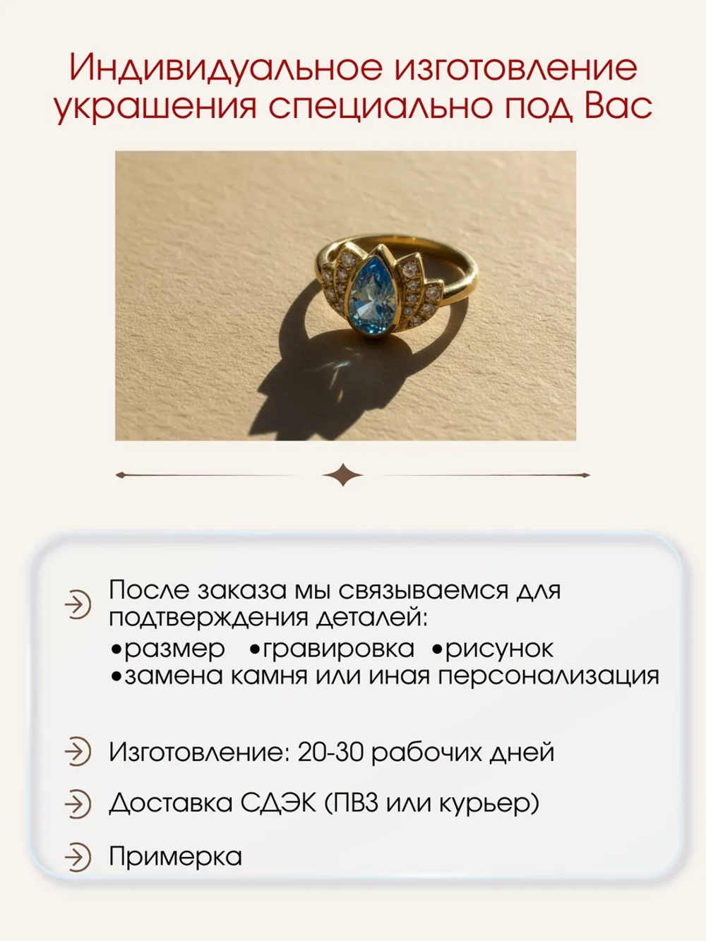 Кольцо "Лотос" с топазом и муассанитами, серебро 925, родий