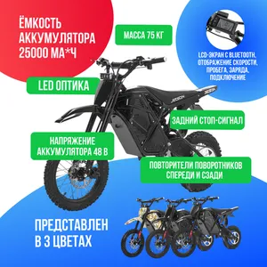 Электропитбайк Jetson MAGNUM 1000W (48V/25Ah) - Чёрный фото №4
