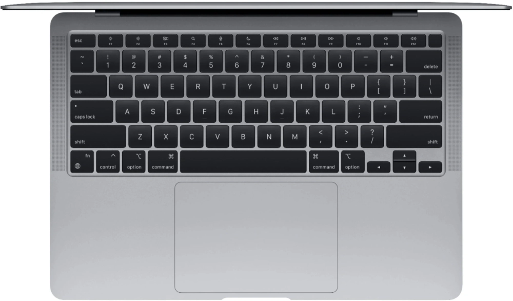 Ноутбук Apple MacBook Air A2337 M1 8 core 8Gb SSD256Gb/7 core GPU 13.3" IPS (2560x1600) macOS grey space WiFi BT Cam (MGN63CH/A)