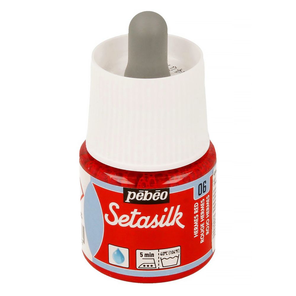Краска по шелку Setasilk 45 мл, 181-006 красный Гермес, Pebeo Краска по шелку Setasilk 45 мл, 181-006 красный Гермес, Pebeo
