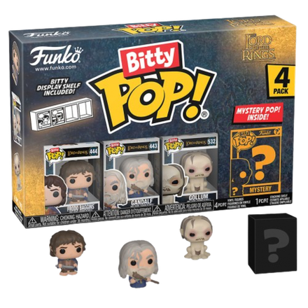 Набор фигурок Funko Bitty POP! LOTR Frodo Baggins+Gandalf+Gollum+Mystery