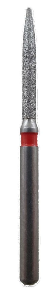 Бор алмазный 863 012 FG, красный, 1 шт. Форма: цилиндр с заостренным концом, JOTA, Швейцария