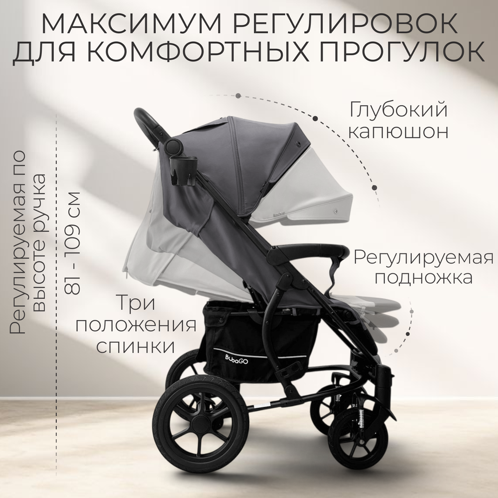 Прогулочная коляска BubaGO Model ONE