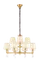 Люстра подвесная NewRgy 8902/8+4LT BRASS, 12×40 Вт, латунная