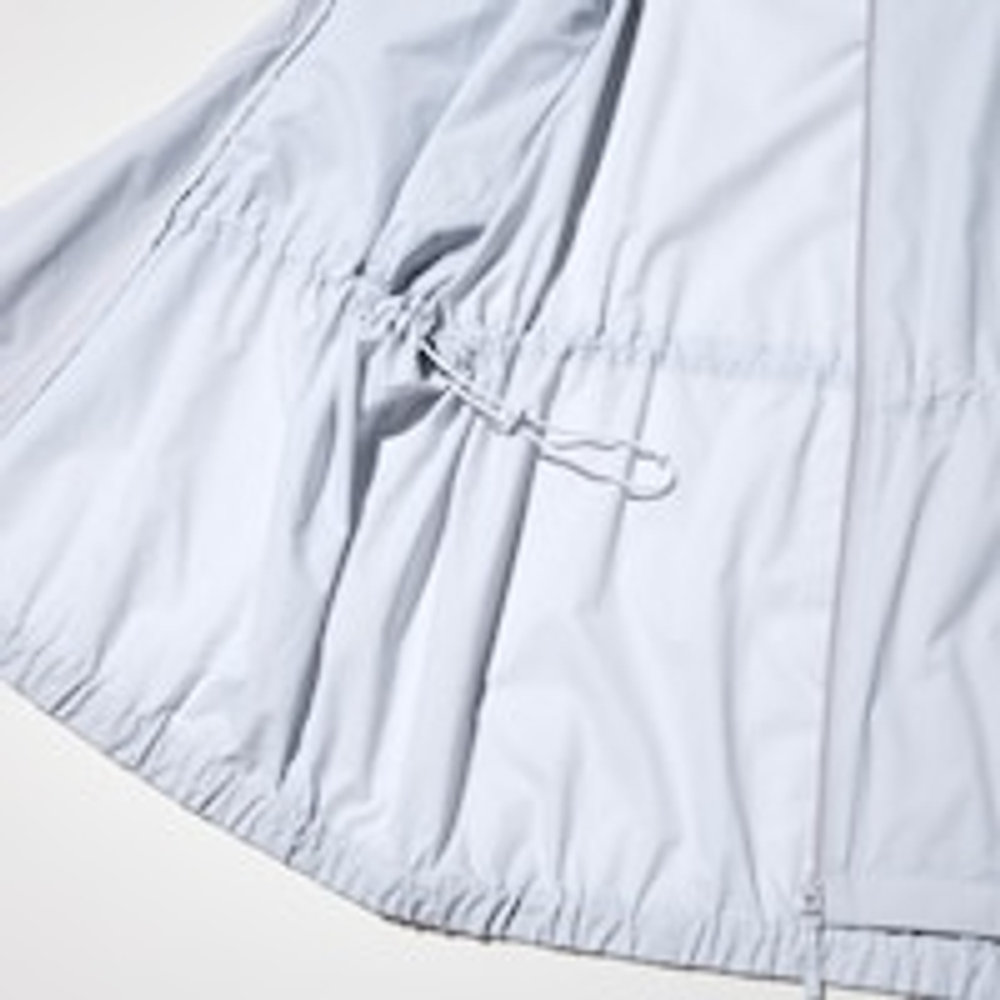 UNIQLO Парка свободного кроя с защитой от ультрафиолета, сиреневый