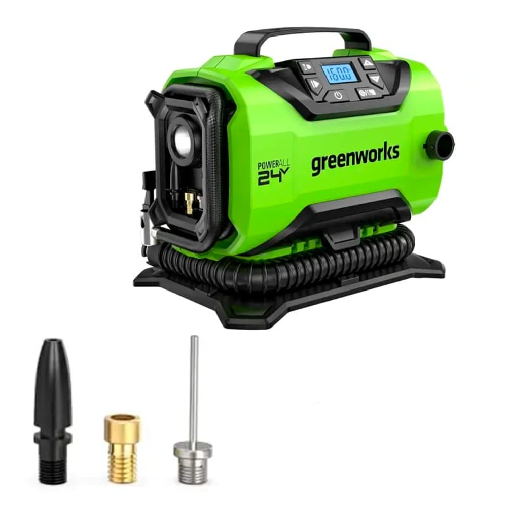 Компрессор автомобильный аккумуляторный GREENWORKS ACG301 без АКБ и ЗУ 3400807